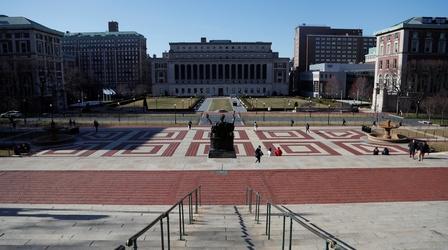 Video thumbnail: PBS NewsHour Columbia University president faces antisemitism committee